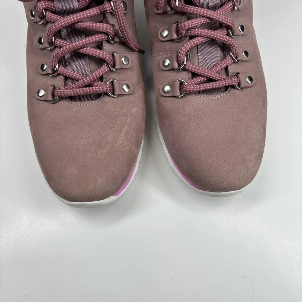 Cole Haan ZERØGRAND Women's 9.5B Mauve/Pink Leather Waterproof Hiker Boot W14044